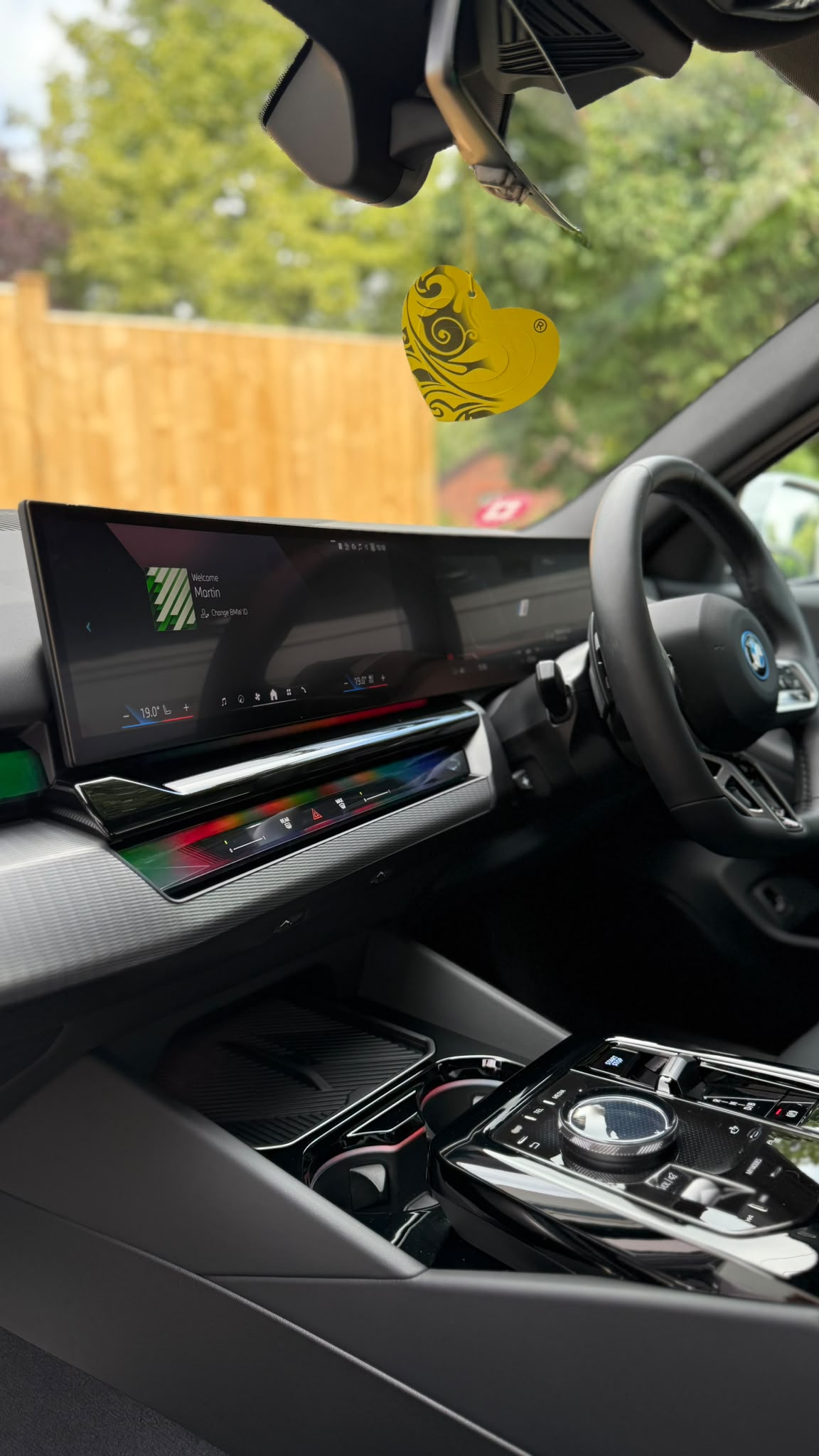 Professionally cleaned BMW interior